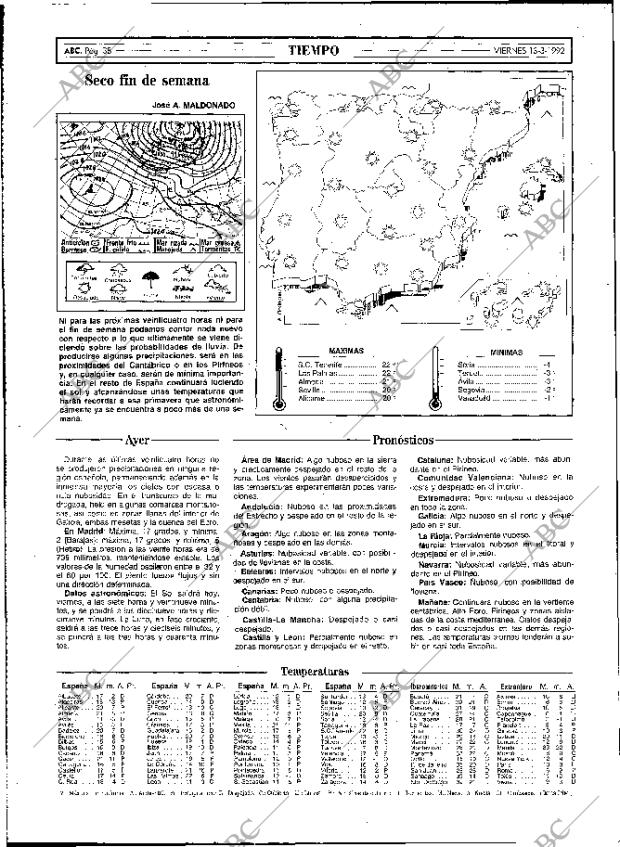 ABC MADRID 13-03-1992 página 38