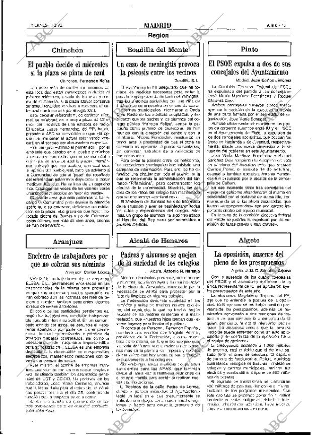 ABC MADRID 13-03-1992 página 43