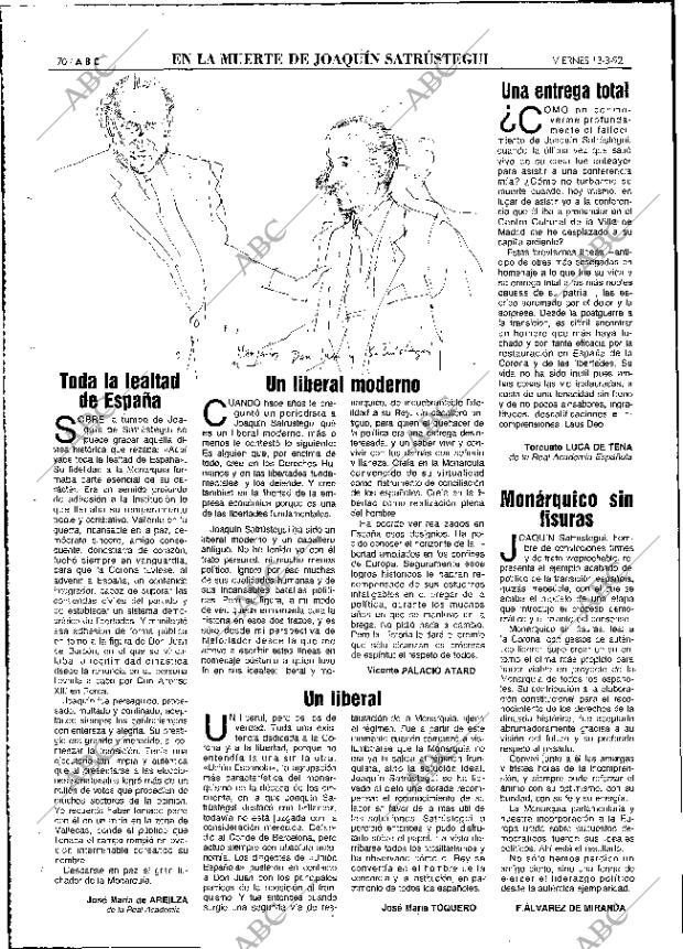 ABC MADRID 13-03-1992 página 70