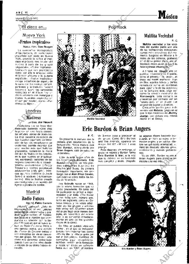 ABC MADRID 13-03-1992 página 95