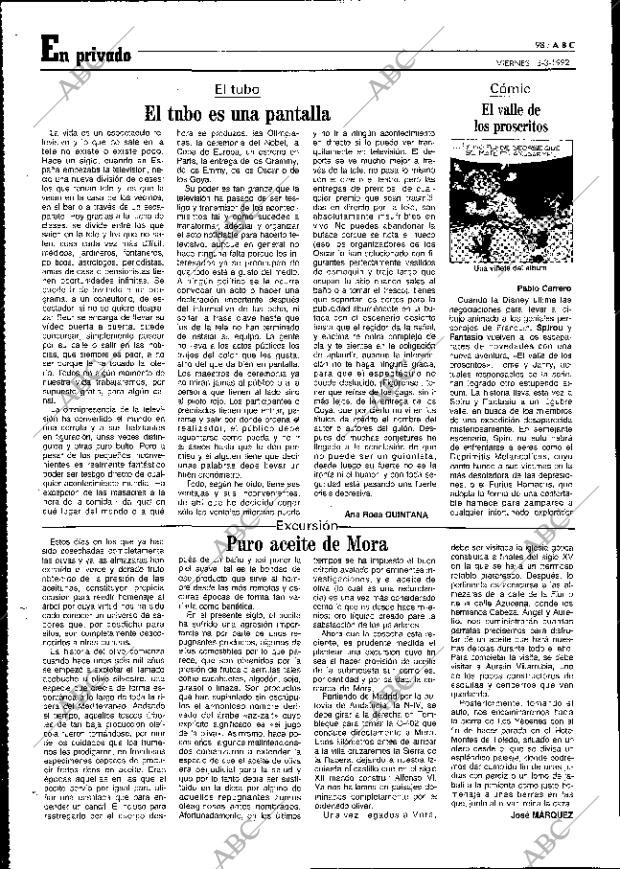 ABC MADRID 13-03-1992 página 98