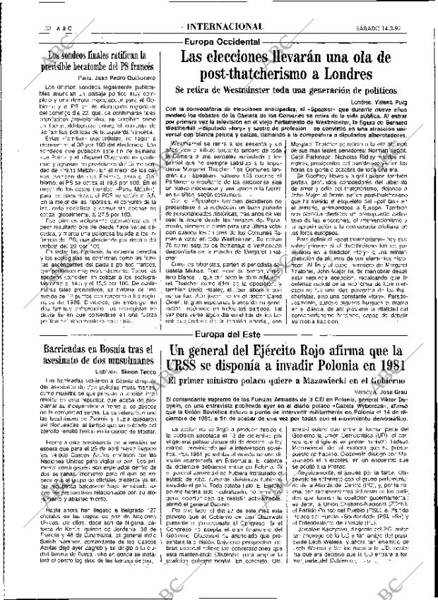 ABC MADRID 14-03-1992 página 32