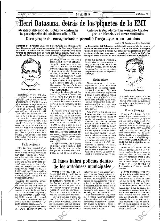 ABC MADRID 14-03-1992 página 37