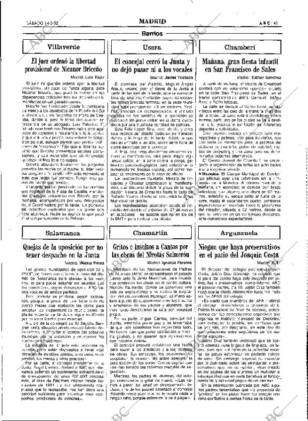 ABC MADRID 14-03-1992 página 41