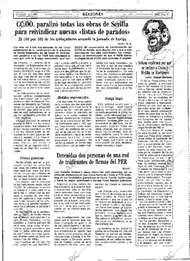 ABC MADRID 14-03-1992 página 47