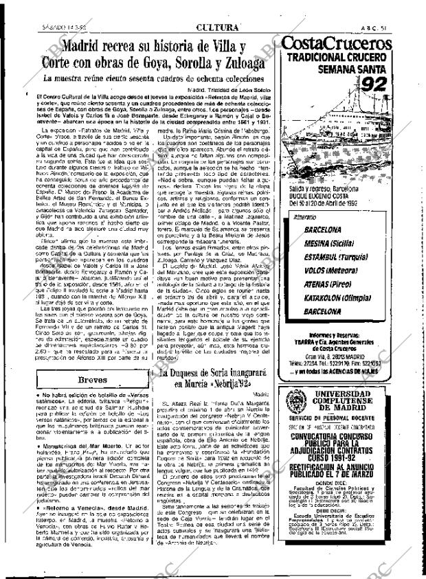 ABC MADRID 14-03-1992 página 51