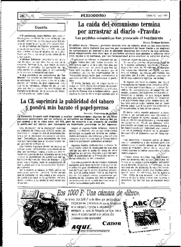 ABC MADRID 14-03-1992 página 52