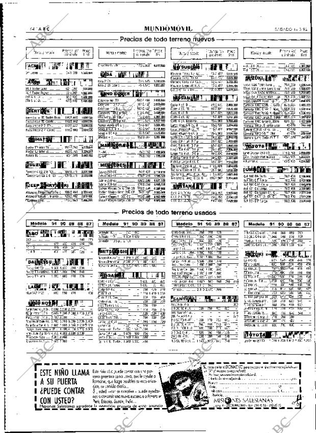 ABC MADRID 14-03-1992 página 64