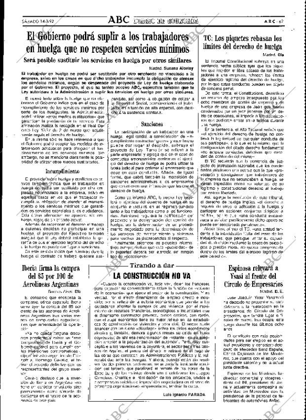 ABC MADRID 14-03-1992 página 67