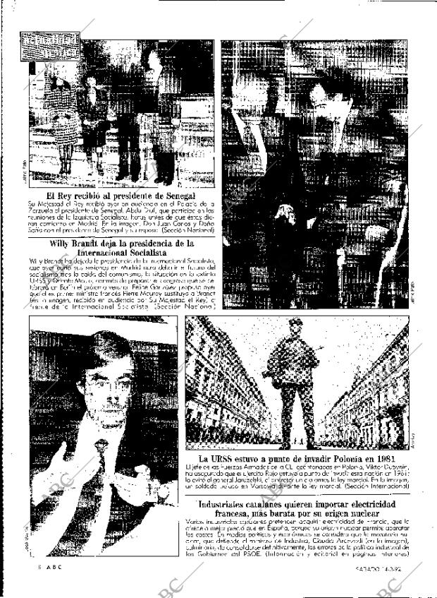 ABC MADRID 14-03-1992 página 8