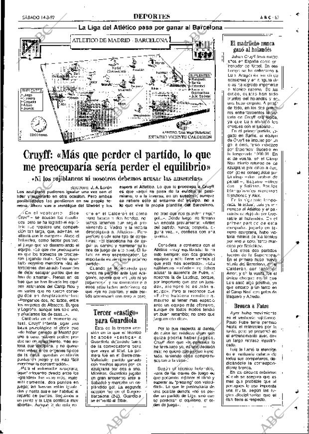 ABC MADRID 14-03-1992 página 87