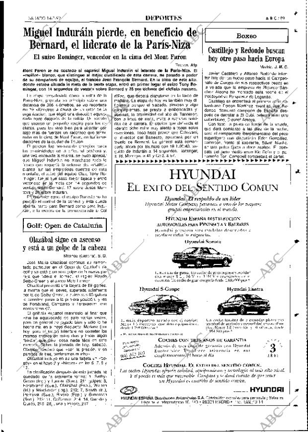 ABC MADRID 14-03-1992 página 89