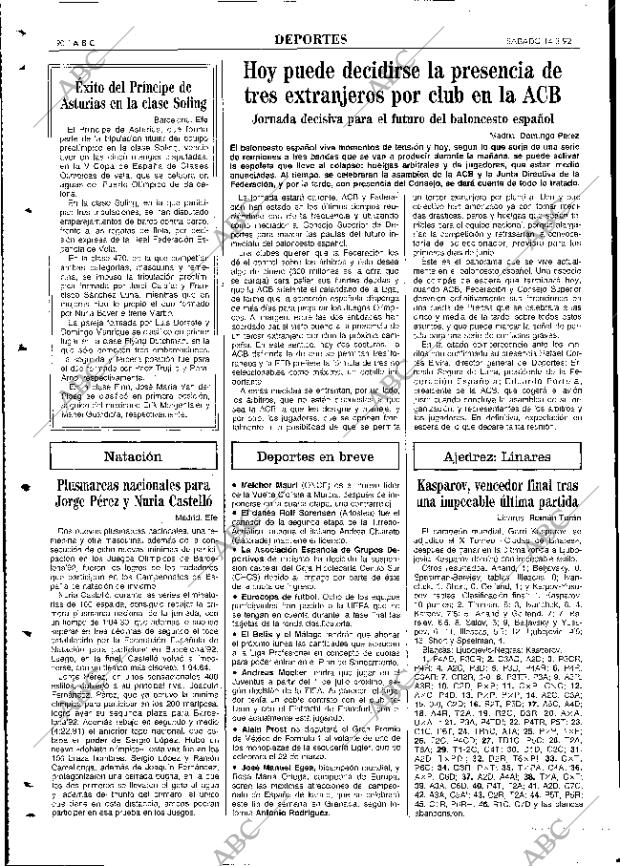 ABC MADRID 14-03-1992 página 90