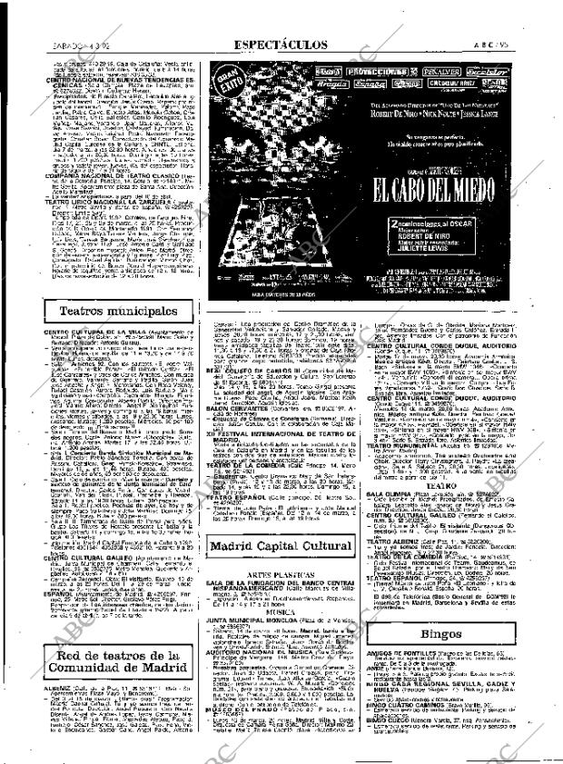 ABC MADRID 14-03-1992 página 95