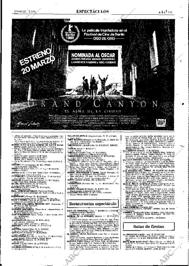 ABC MADRID 15-03-1992 página 119