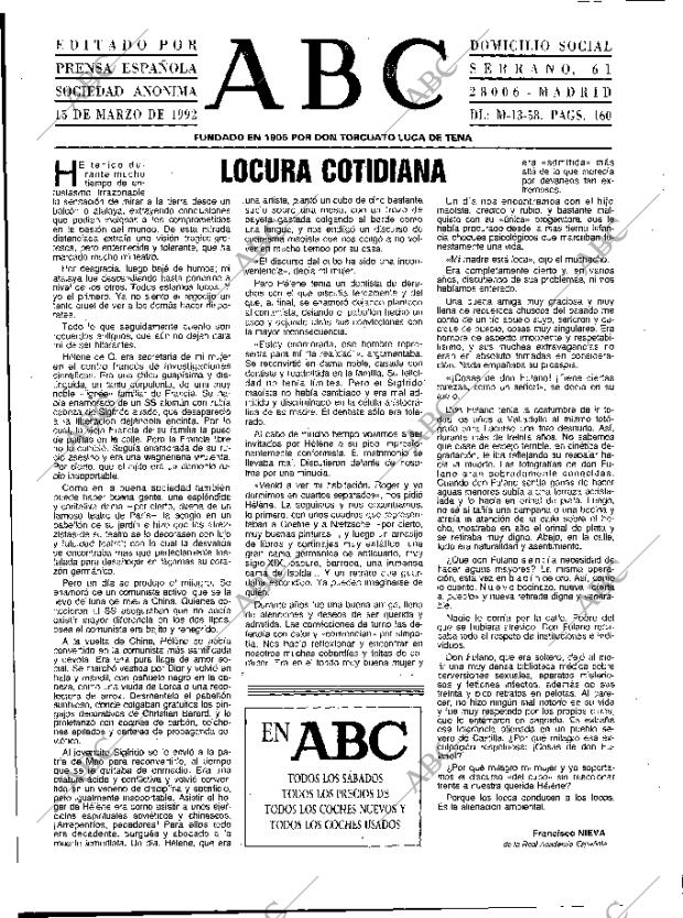 ABC MADRID 15-03-1992 página 3