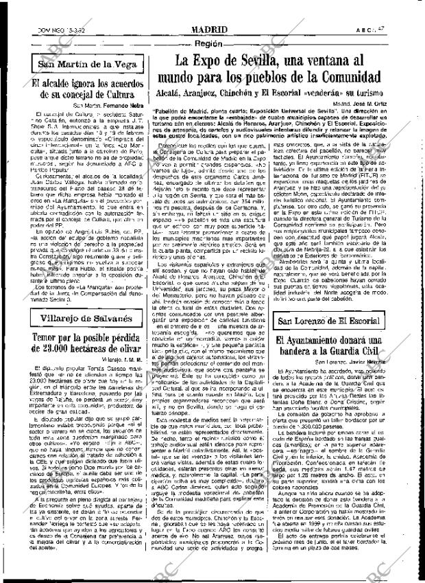 ABC MADRID 15-03-1992 página 47