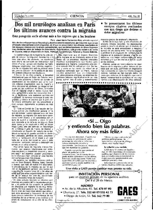 ABC MADRID 15-03-1992 página 89