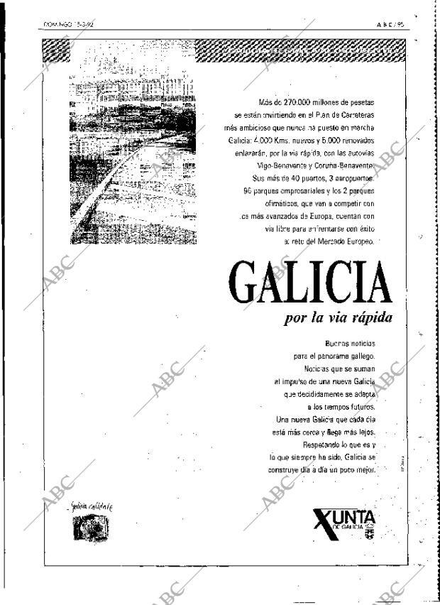 ABC MADRID 15-03-1992 página 95