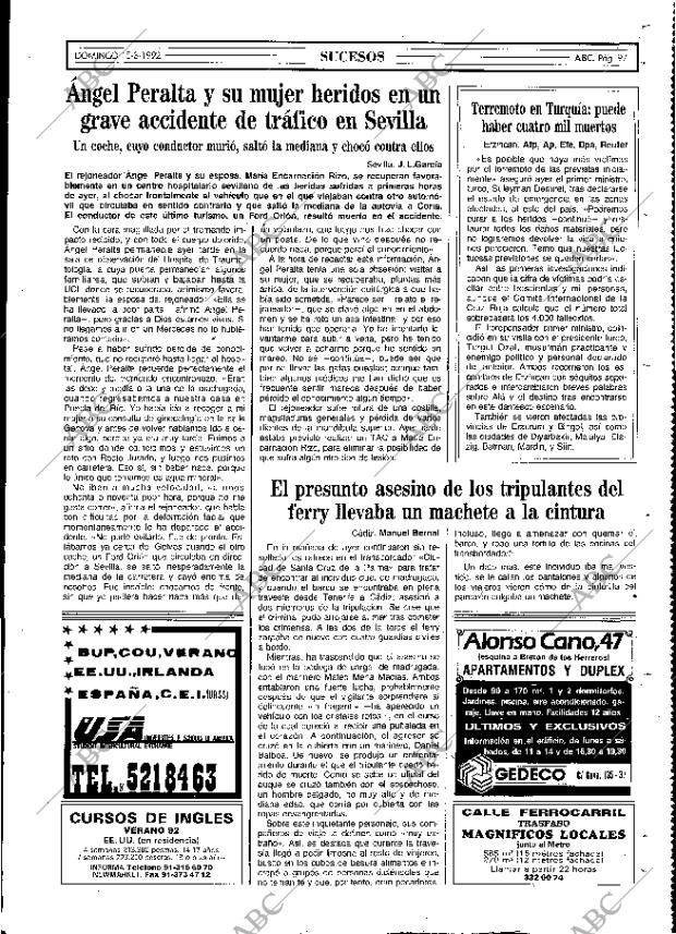 ABC MADRID 15-03-1992 página 97