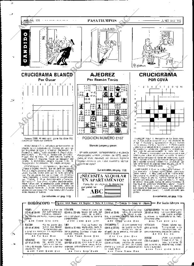 ABC MADRID 16-03-1992 página 128