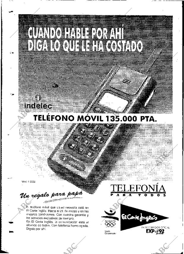 ABC MADRID 16-03-1992 página 136
