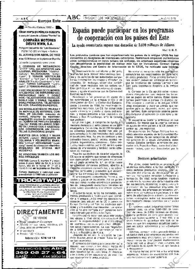 ABC MADRID 16-03-1992 página 54