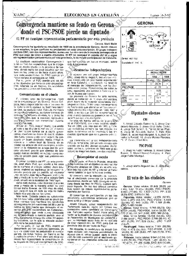 ABC MADRID 16-03-1992 página 72