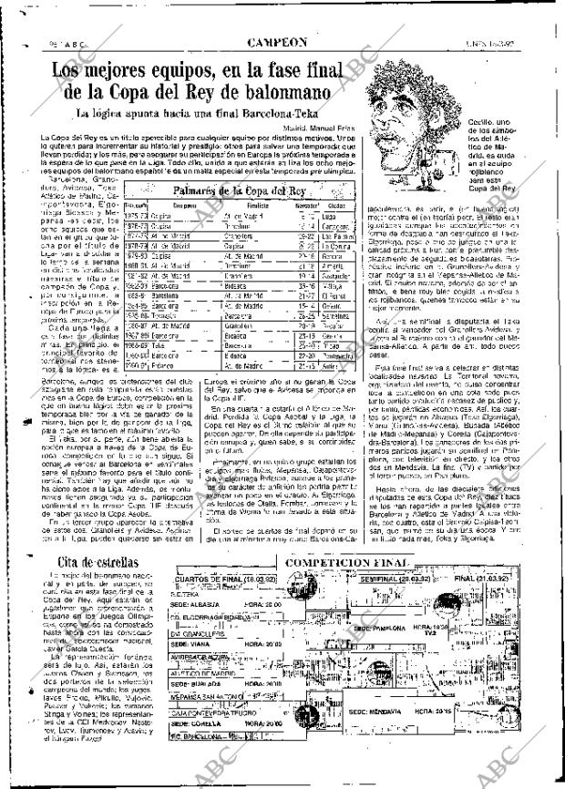 ABC MADRID 16-03-1992 página 96