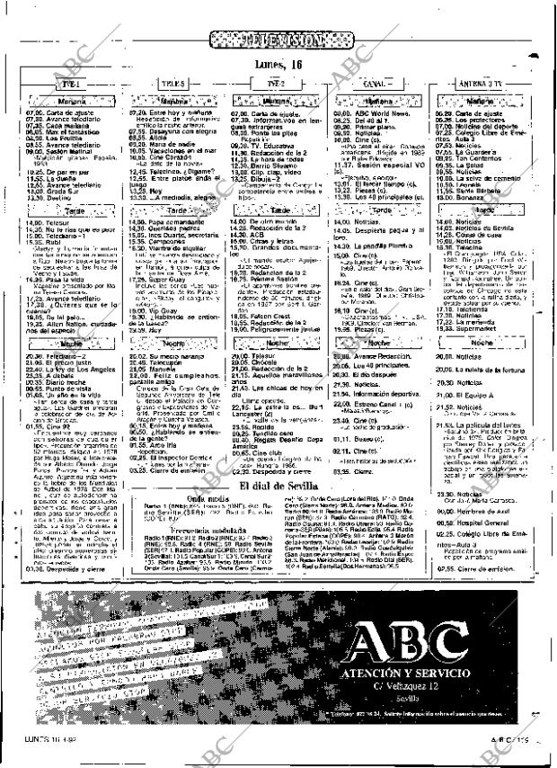 ABC SEVILLA 16-03-1992 página 119