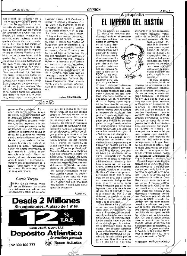 ABC SEVILLA 16-03-1992 página 17