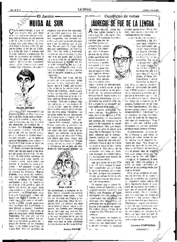 ABC SEVILLA 16-03-1992 página 26