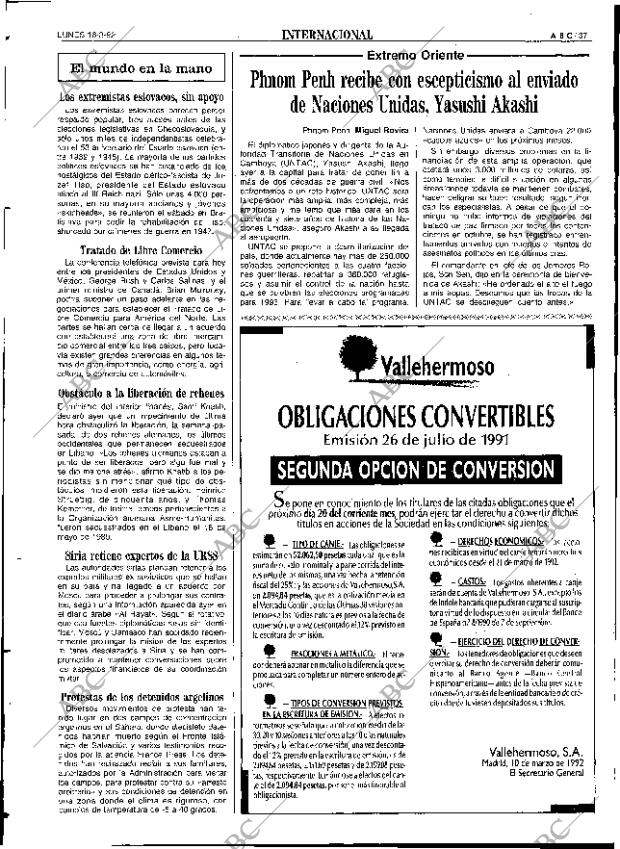 ABC SEVILLA 16-03-1992 página 37