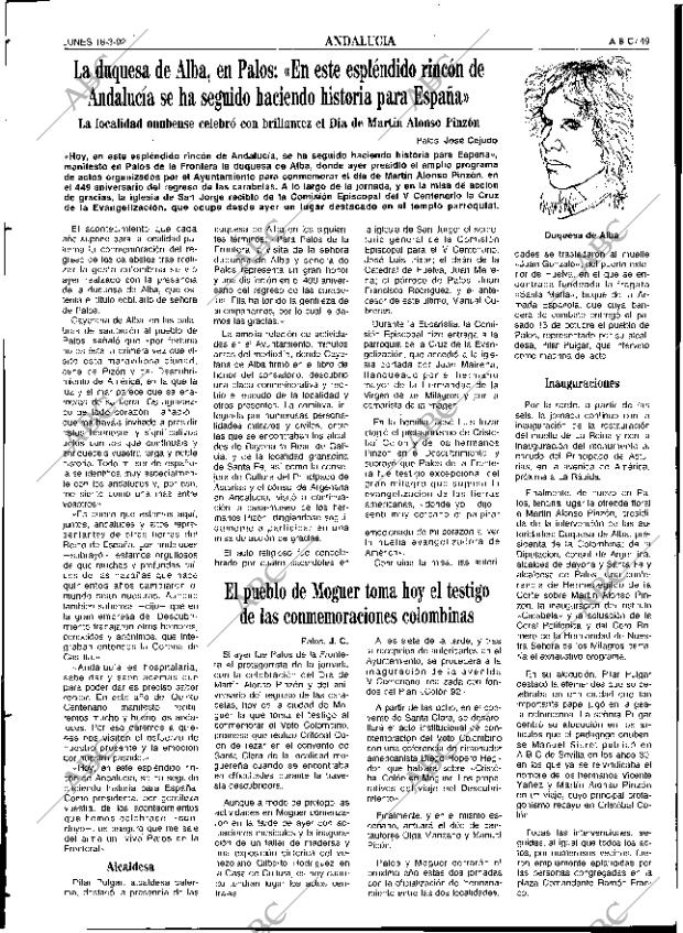 ABC SEVILLA 16-03-1992 página 49