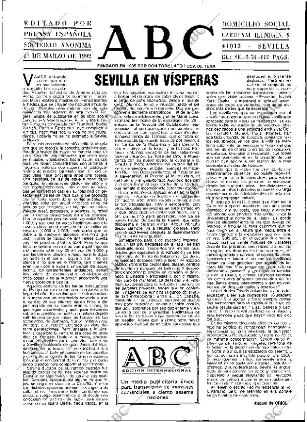 ABC SEVILLA 17-03-1992 página 3