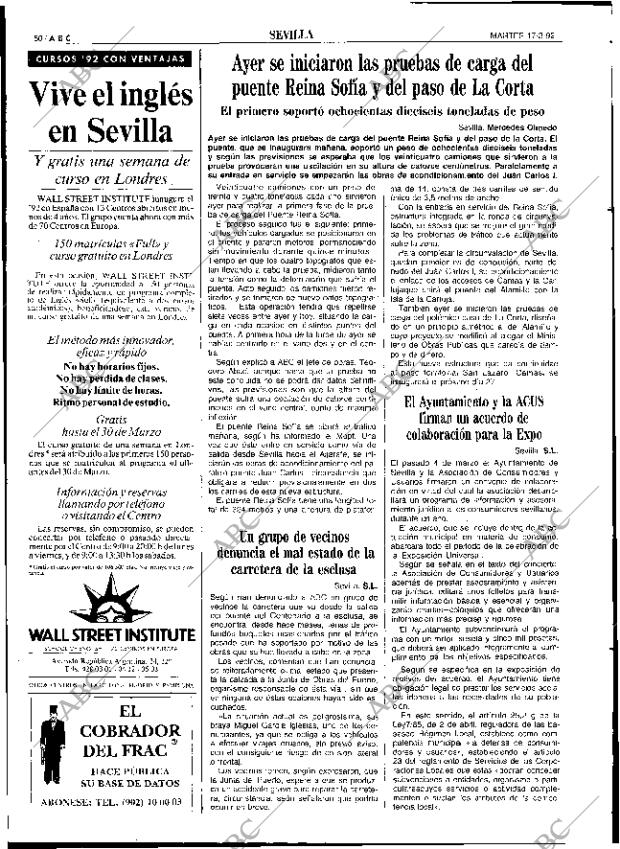 ABC SEVILLA 17-03-1992 página 50