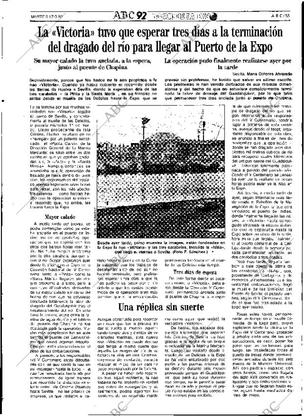 ABC SEVILLA 17-03-1992 página 55