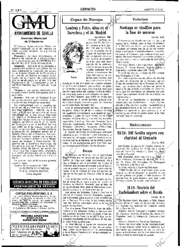 ABC SEVILLA 17-03-1992 página 90