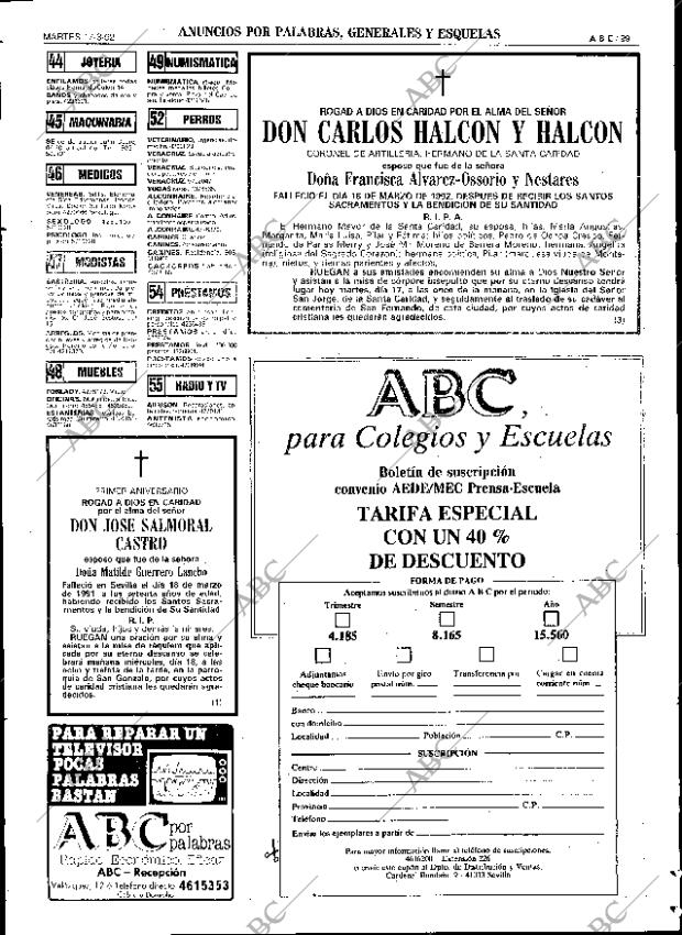 ABC SEVILLA 17-03-1992 página 99