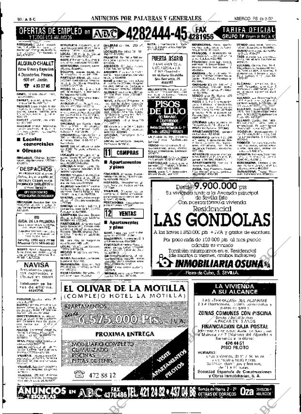 ABC SEVILLA 18-03-1992 página 90