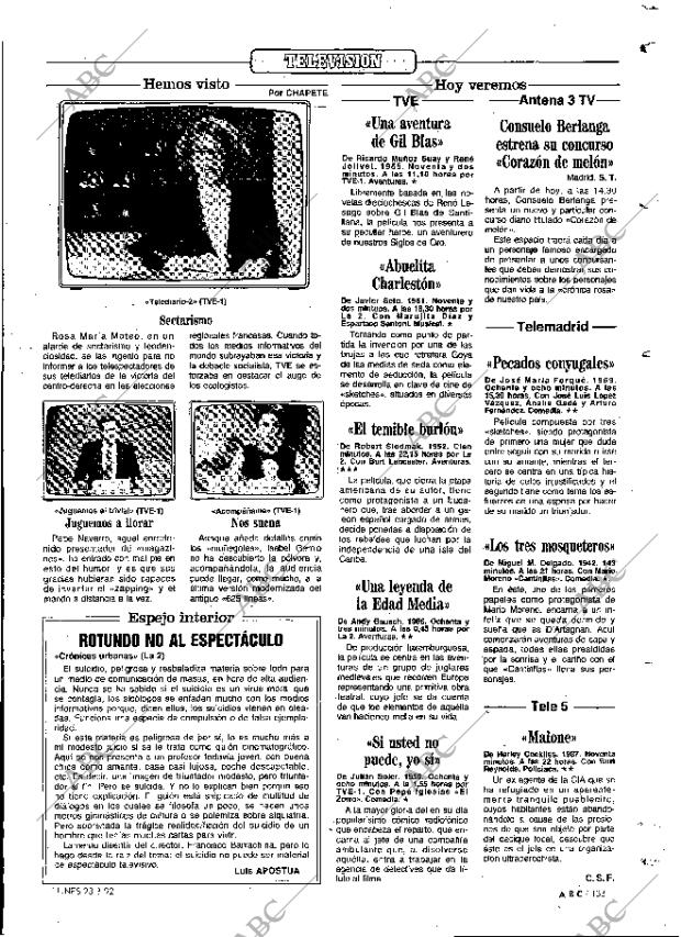 ABC MADRID 23-03-1992 página 133