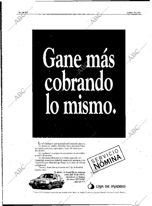 ABC MADRID 23-03-1992 página 26