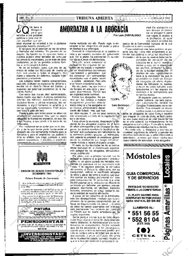 ABC MADRID 23-03-1992 página 56