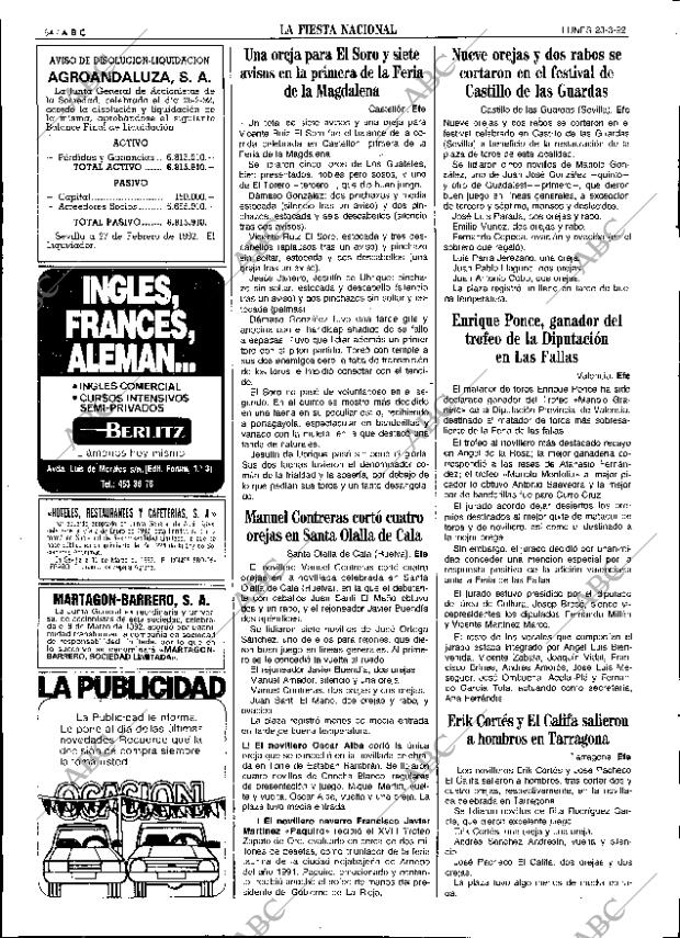 ABC SEVILLA 23-03-1992 página 54