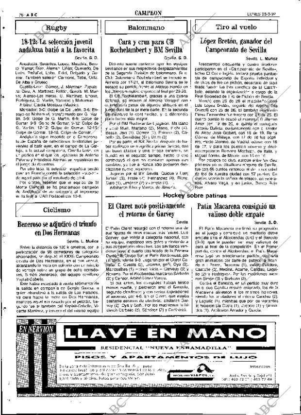 ABC SEVILLA 23-03-1992 página 76