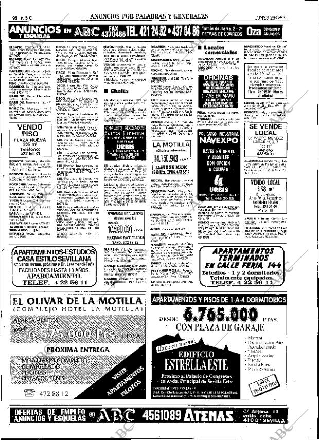 ABC SEVILLA 23-03-1992 página 96