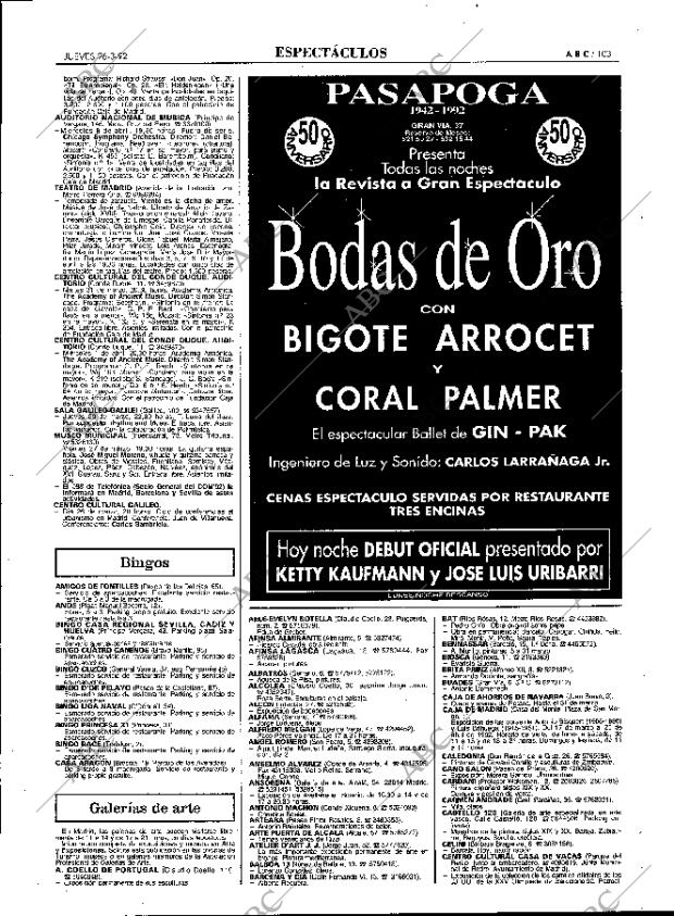ABC MADRID 26-03-1992 página 103