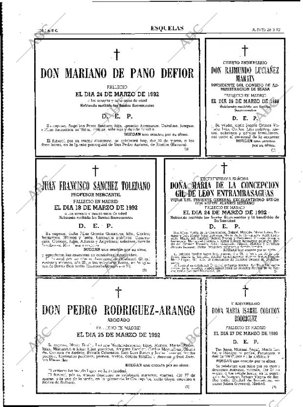 ABC MADRID 26-03-1992 página 108