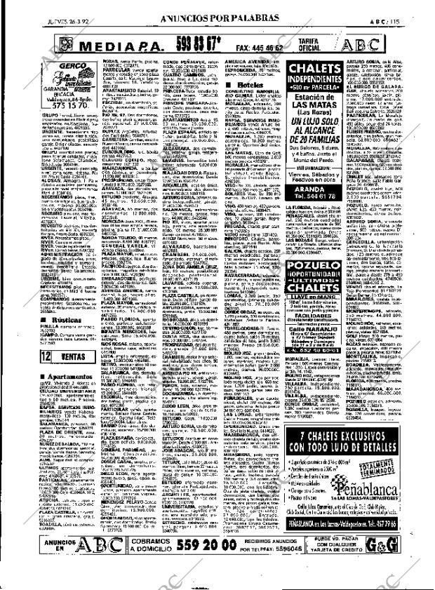 ABC MADRID 26-03-1992 página 115