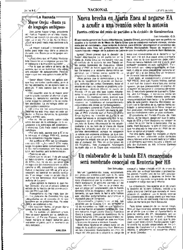 ABC MADRID 26-03-1992 página 24